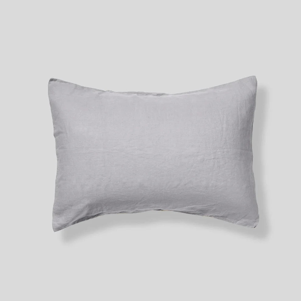 100% Linen Pillowslip Set (of two) in Cool Grey